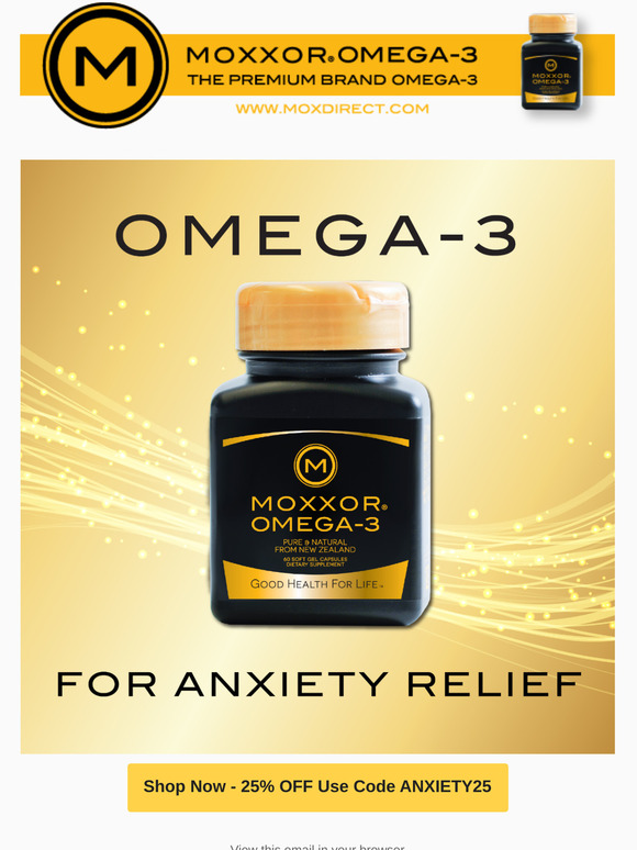 MOXXOR, LLC Moxxor Omega3 For Anxiety Relief Milled