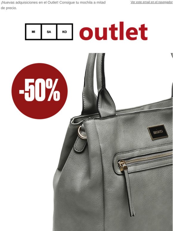 Misako Outlet: Encuentra bolsos,mochilas y complementos al 50% de Descuento