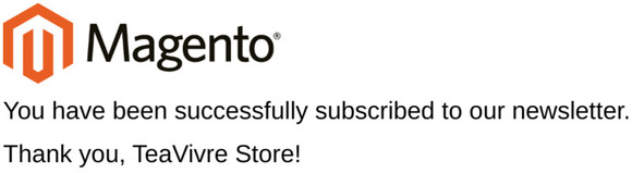 Newsletter subscription success