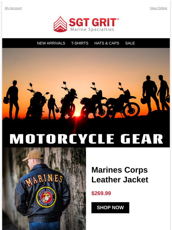 Sgt. Grit Marine Specialties Marine Corps Biker Gear Milled