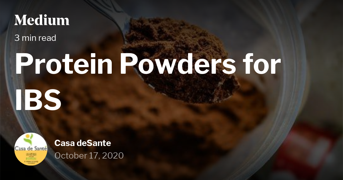 Casa de Sante Protein Powders for IBS Milled