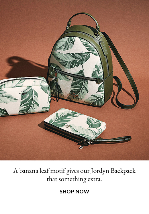 coach leaf backpack