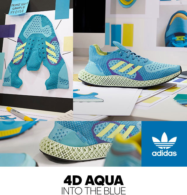 Adidas BE: 4D AQUA. A bright sneaker statement. | Milled