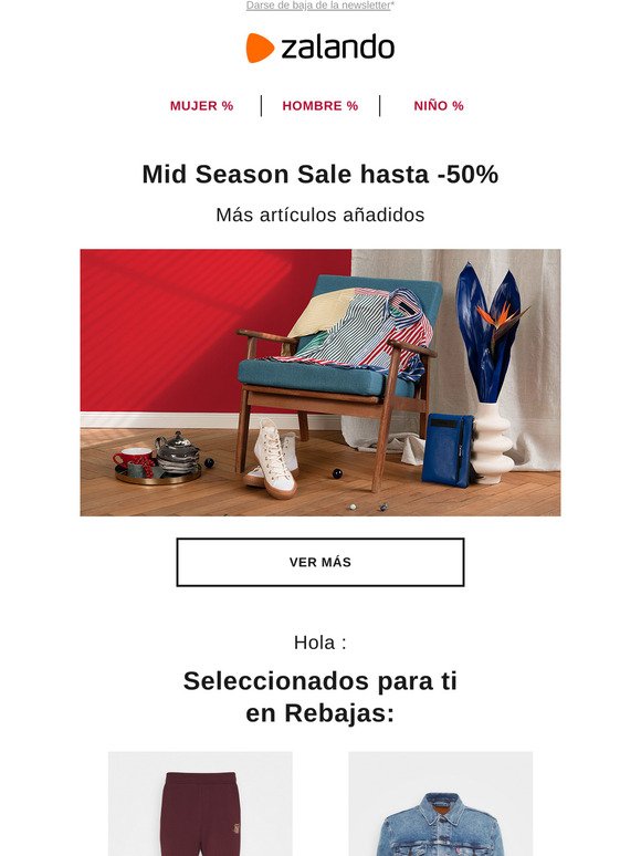 Mid Season Sale hasta -50% + tu seleción = 💘