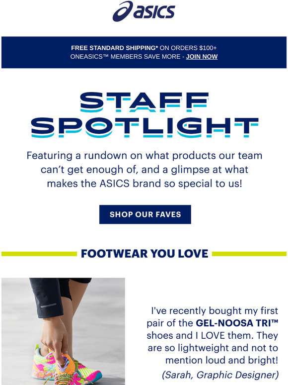 Here at ASICS We 💙...