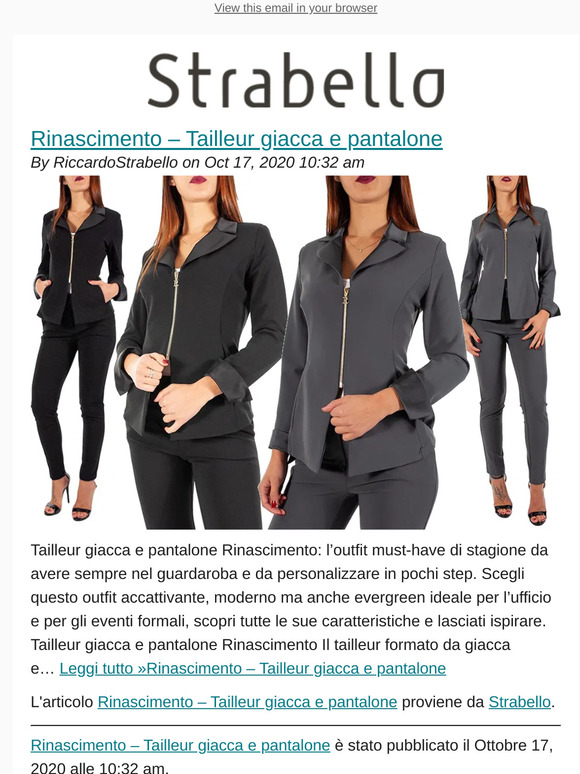 Tailleur on sale rinascimento 2020