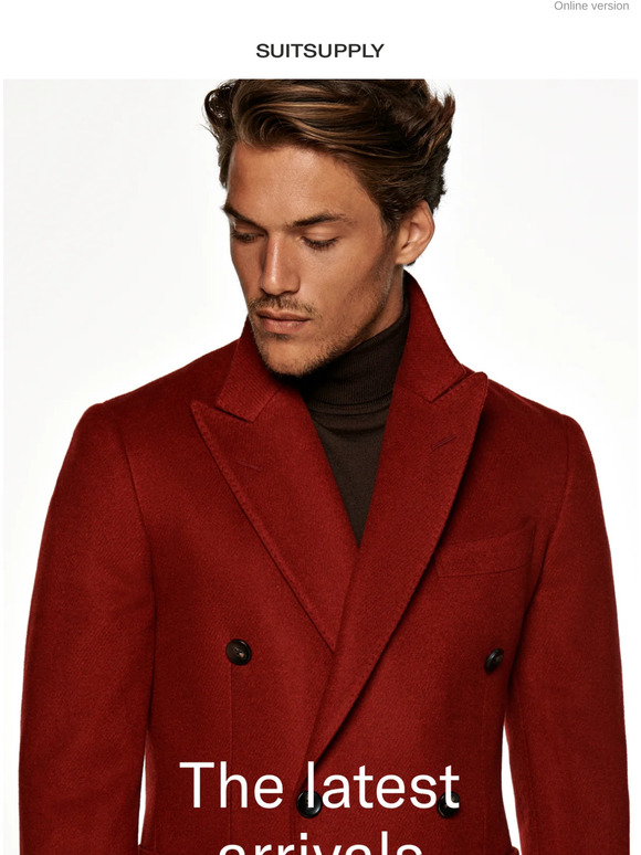 suitsupply red coat