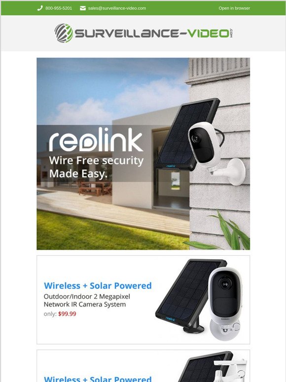 Introducing Reolink - Solar Powered & Wireless Camera Systems