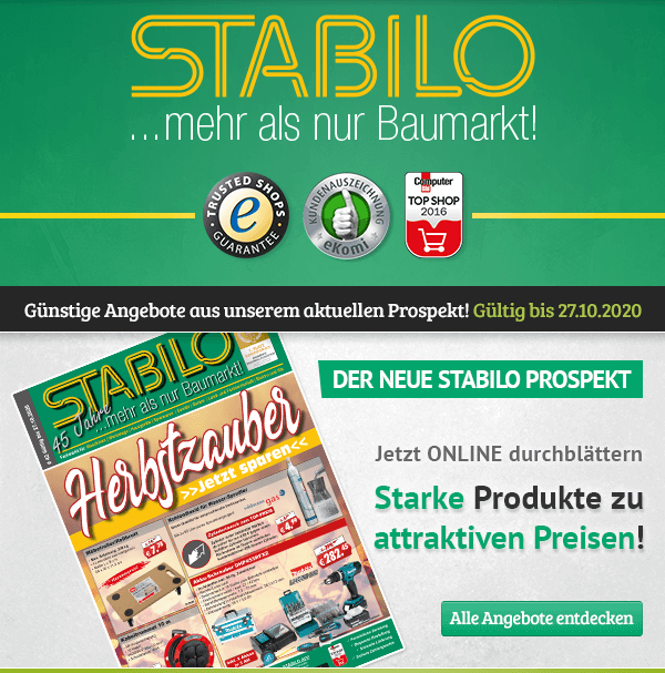 Stabilo Baumarkt Der neue STABILO Prospekt ist da mit Herbstzauber