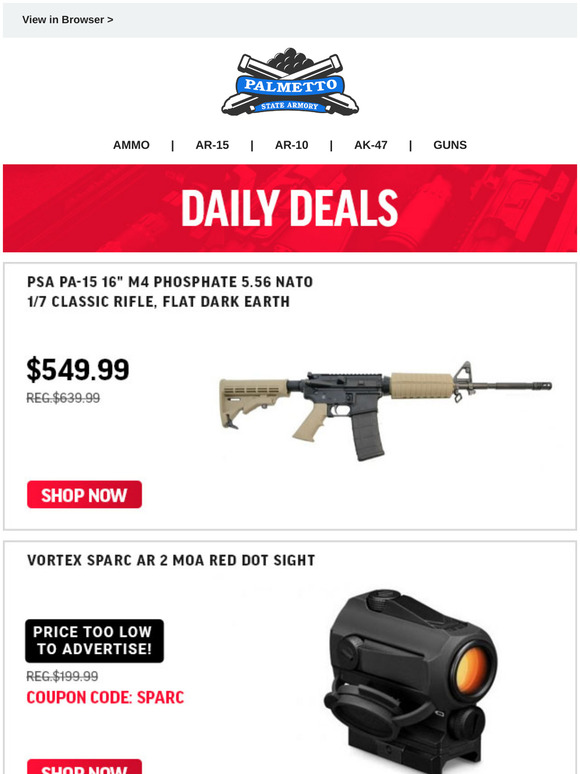 Palmetto State Armory PSA 16" M4 5.56 Classic Rifle, Flat Dark Earth
