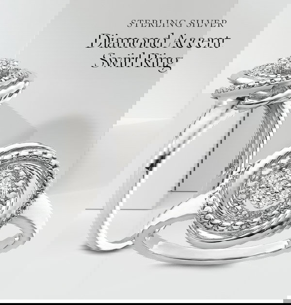 Netaya Jewlery Back By Demand 25 Diamond Swirl Ring W 5 Star Reviews More Dazzling Deals Milled