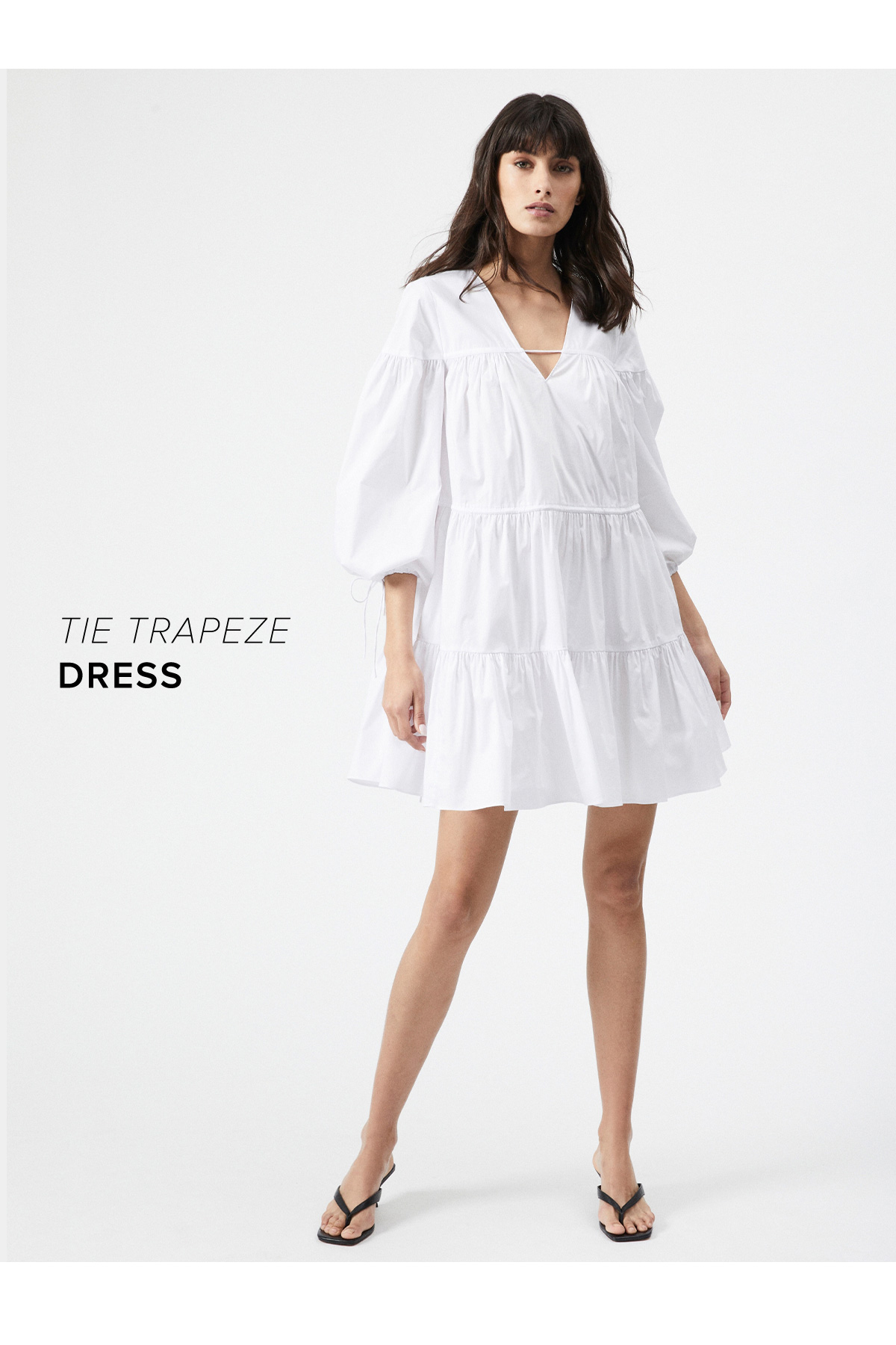 tie trapeze dress witchery