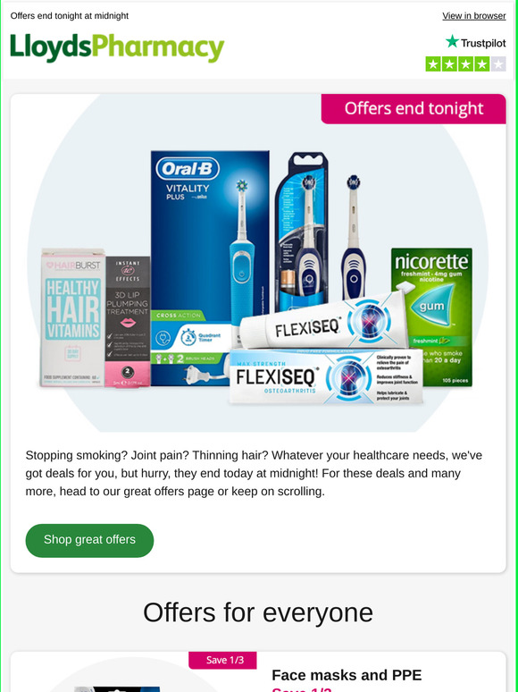 lloyds pharmacy - online doctor: Amazing offers ending TONIGHT inside ...