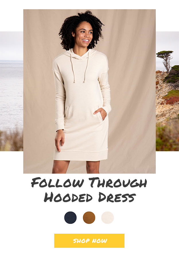 follow through hooded dress