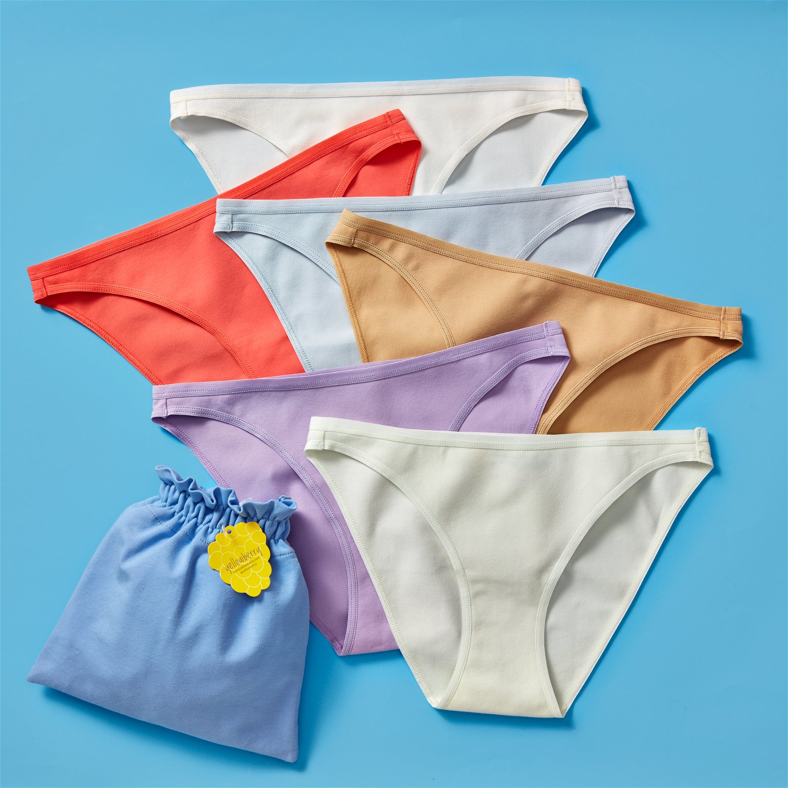 Yellowberry Simple Cotton Bikini Underwear Bundle India