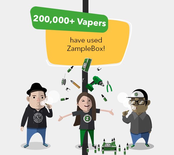 200000+ Vapers have used ZampleBox