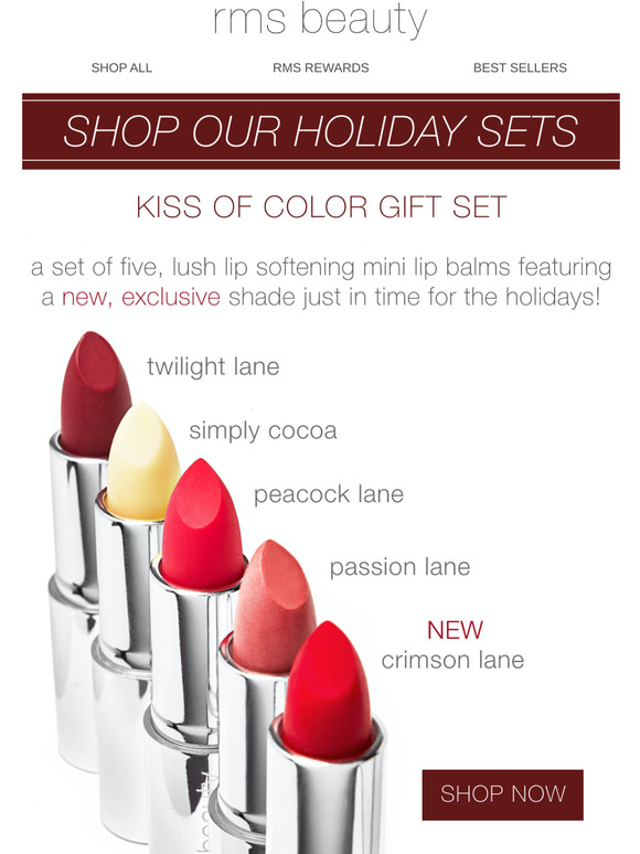 rms beauty kiss of color gift set