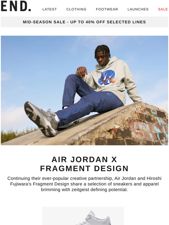 jordan x fragment design fleece crew sweatshirt qs