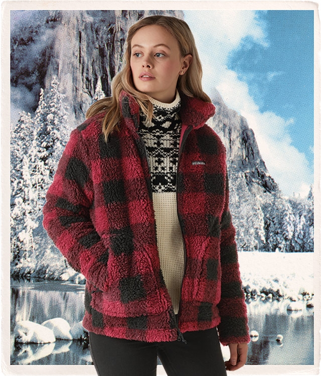 columbia plaid jacket