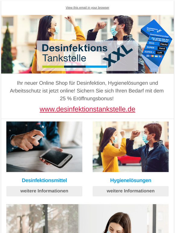 www.desinfektionstankstelle.de jetzt online