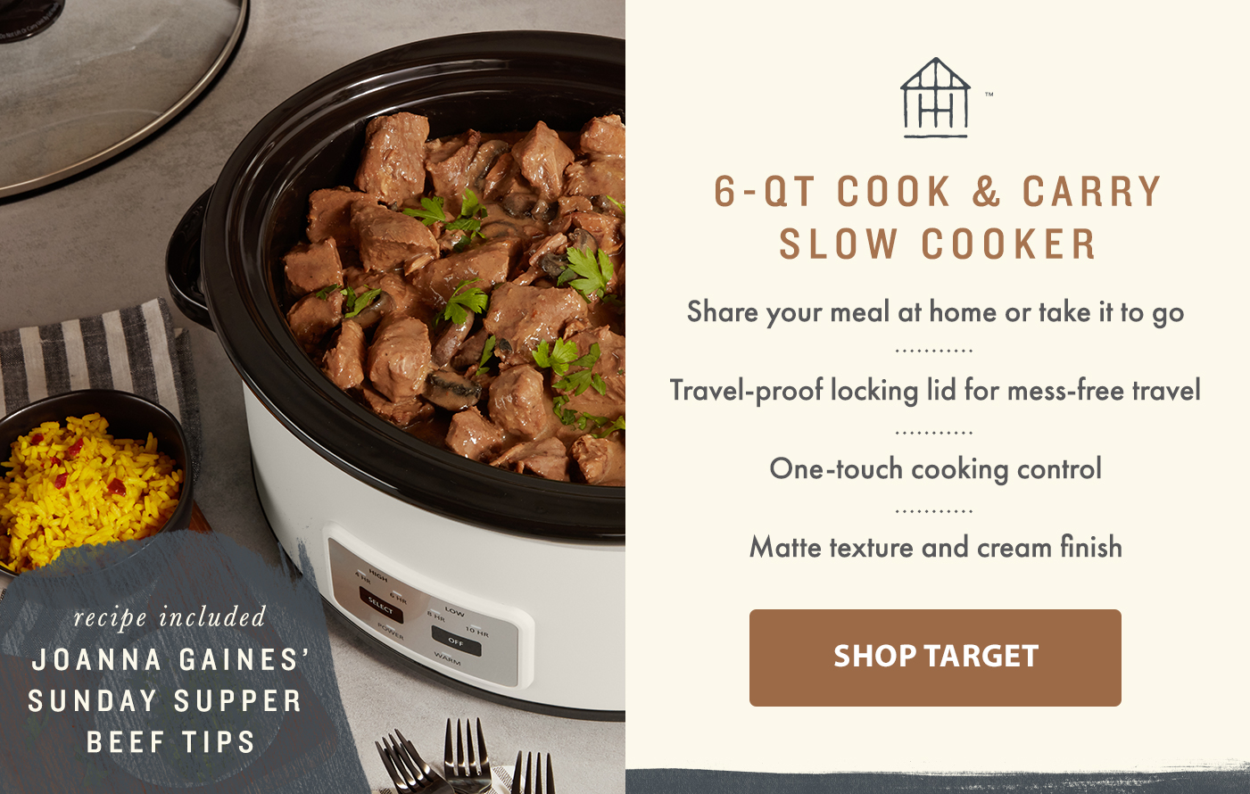 CrockPot Our Exclusive Design for Hearth & Hand with Magnolia Milled