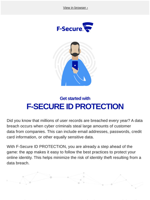 F‑Secure ID Protection — Protect your online identity