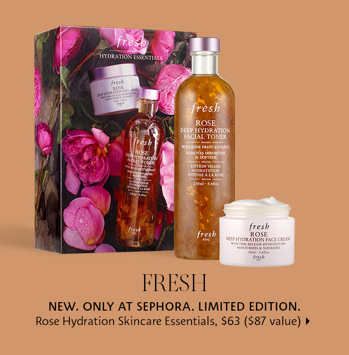 fresh rose hydration skincare essentials