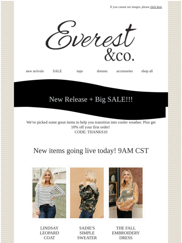 🍁 New Clearance + New Release +10% OFF your first order!  😍