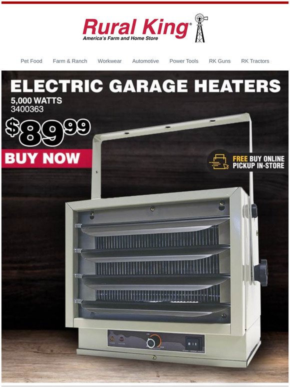 Rural King com The Best Heaters For Your Garage amp Shop Milled