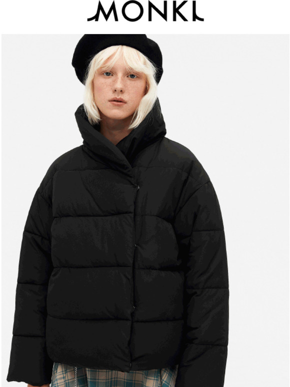 monki puffer coat reviews