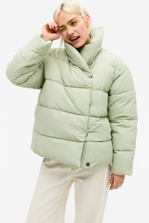 monki puffer coat reviews