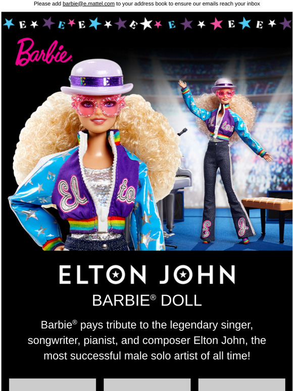 elton john barbie doll walmart