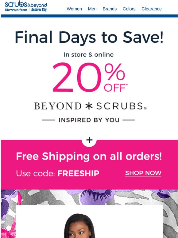 Scrubs&Beyond Email Newsletters Shop Sales, Discounts, and Coupon Codes