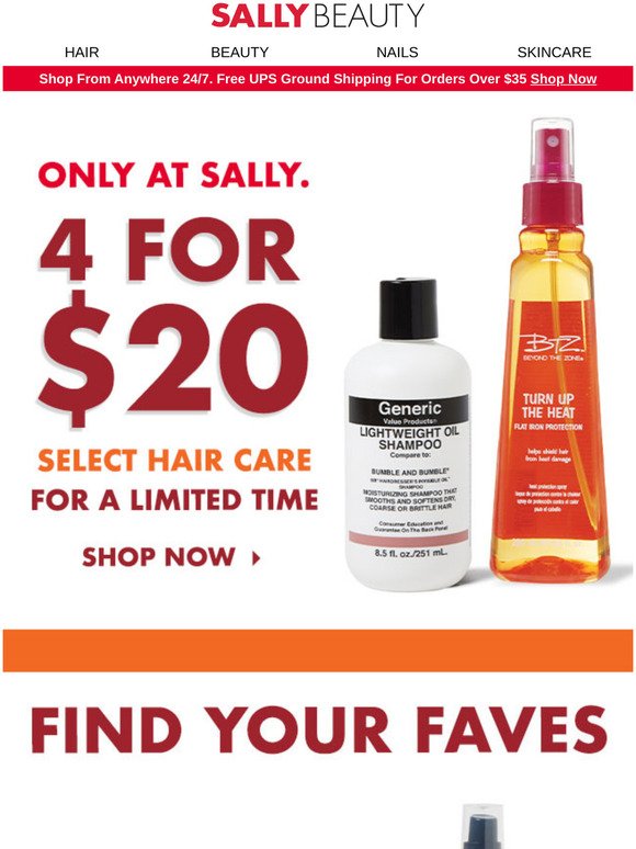 Sally Beauty Supply: 🤩OMG! 4 For $20 Hair Care Is Happening Now!🤩 | Milled