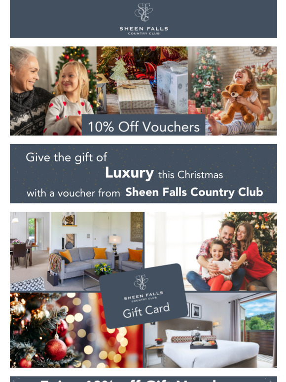 10% Off Sheen Falls Country Club Gift Vouchers!