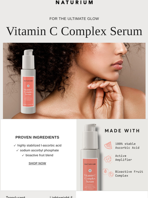 Naturium The Most Potent Vitamin C Milled