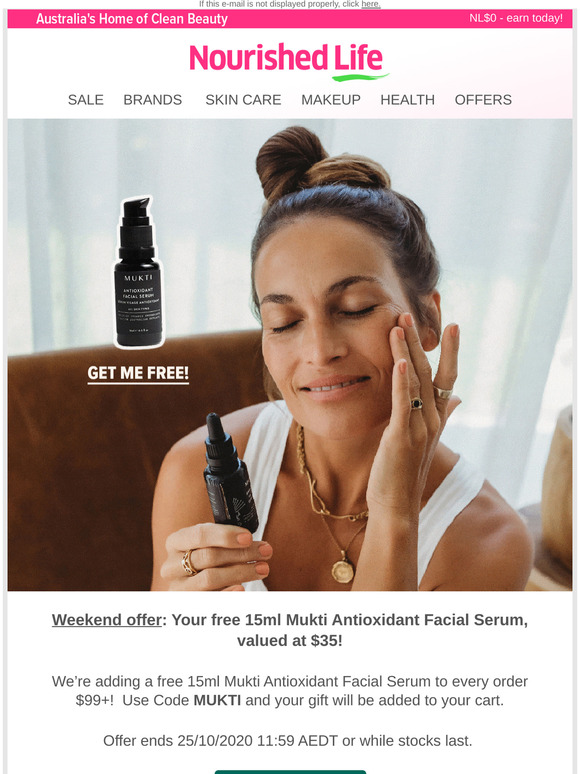 mukti antioxidant facial serum