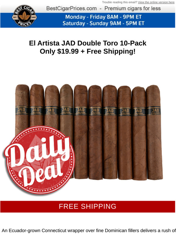 Best Cigar Prices 😎 Daily Deal While Supplies Last 😎 Milled