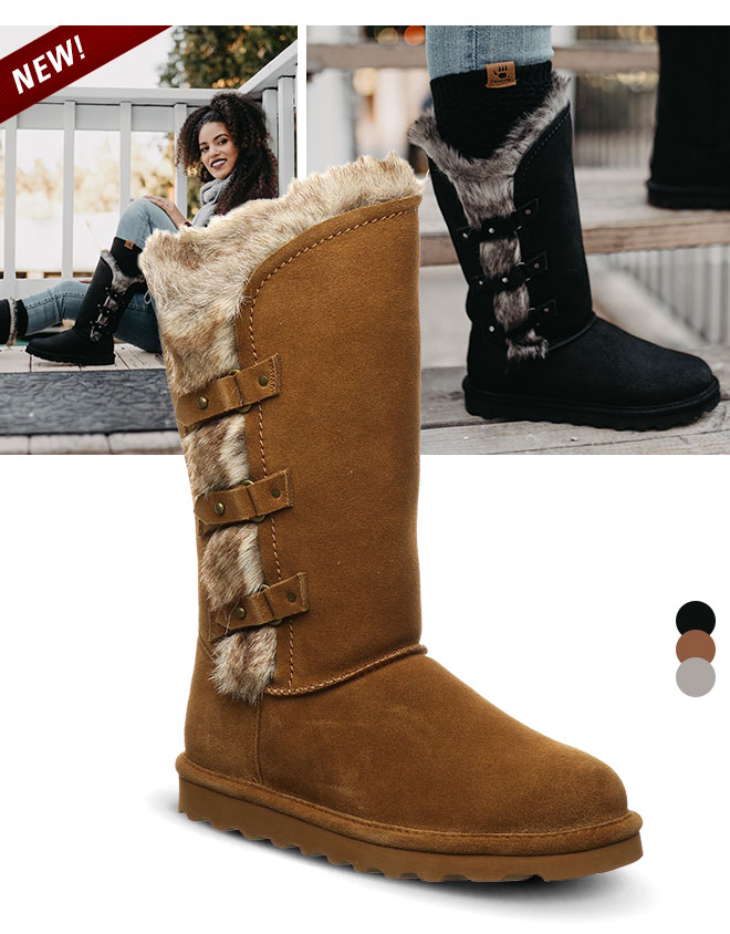 bearpaw womens emery flat heel winter boots