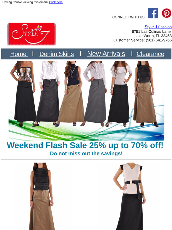 Weekend Flash Sale! 25% up to 70% off now!