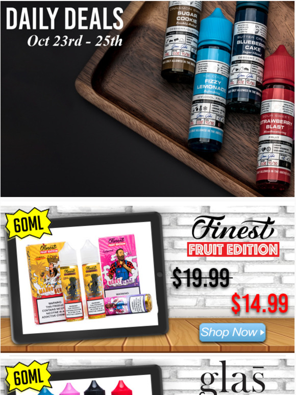 Daily Deals: Glas Basix $10.99, Orgnx $10.99, Finest Fruit Edition $14.99