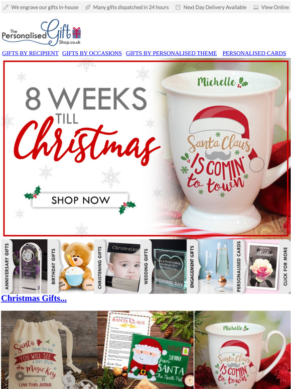 8 Weeks Till Christmas...