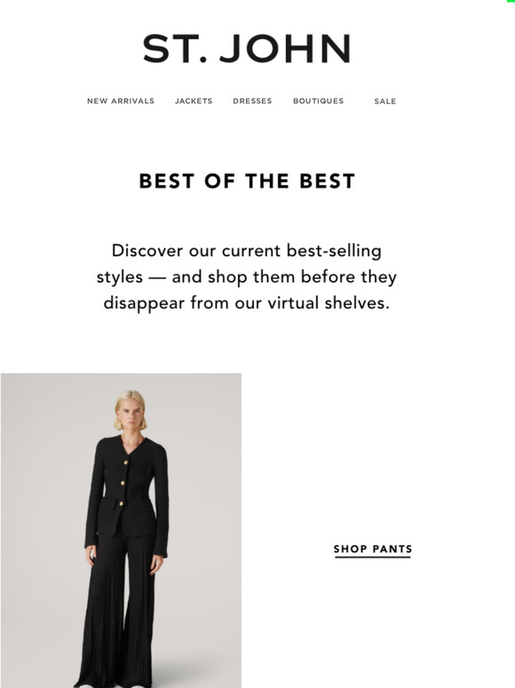 Current St. John Favorites