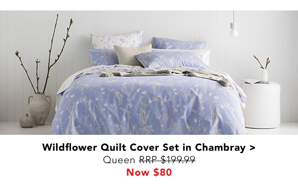 sheridan wildflower quilt cover set