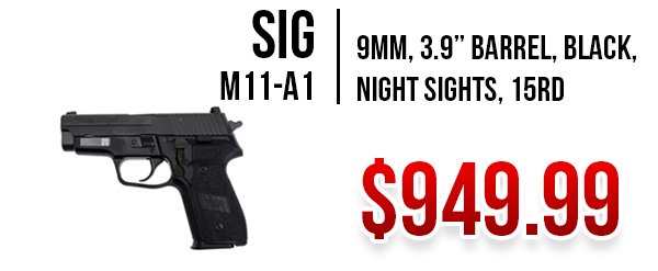 Sig M11-A1 available at Impact Guns!