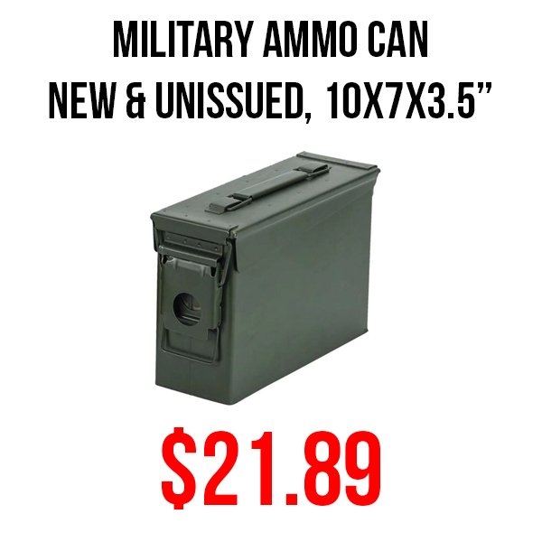 Military Ammo Can available at Impact Guns!