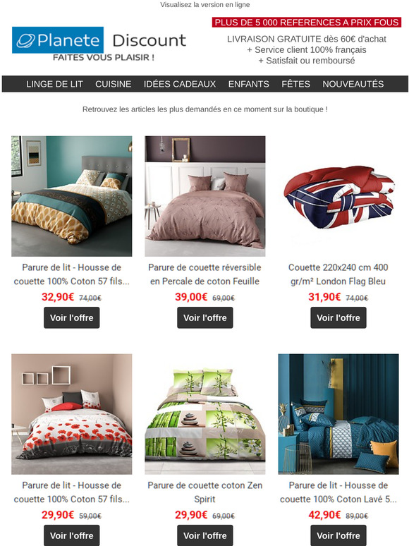 📢 Les tendances pour votre linge de lit et décoration !