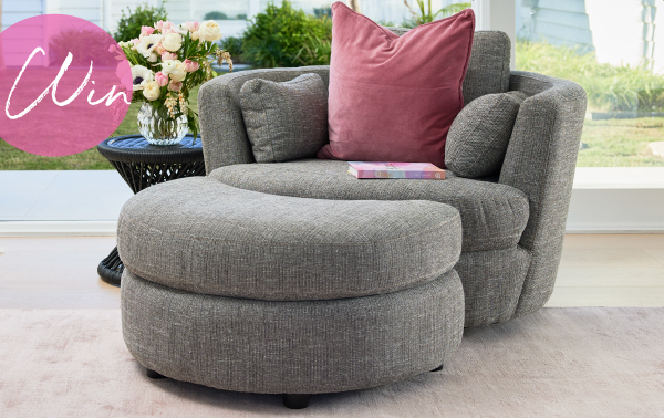 plush snuggle chair and ottoman