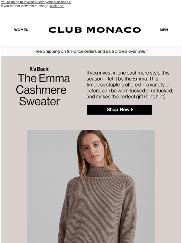 club monaco emma sweater