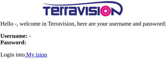 Welcome in Terravision!